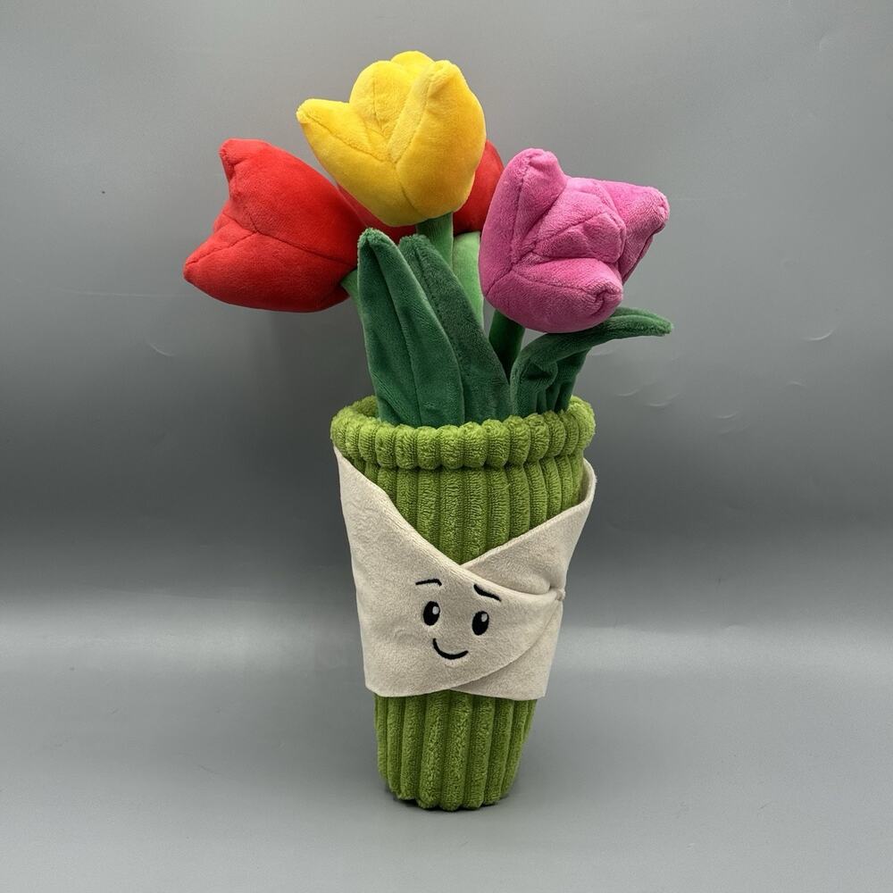 Gigglescape Tulip Bouquet Plush 13" Stuffed Toy - Picture 1 of 5